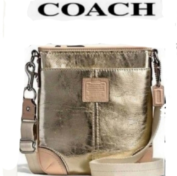 Coach Handbags - COACH Metallic Swingpack Crossbody NWOT